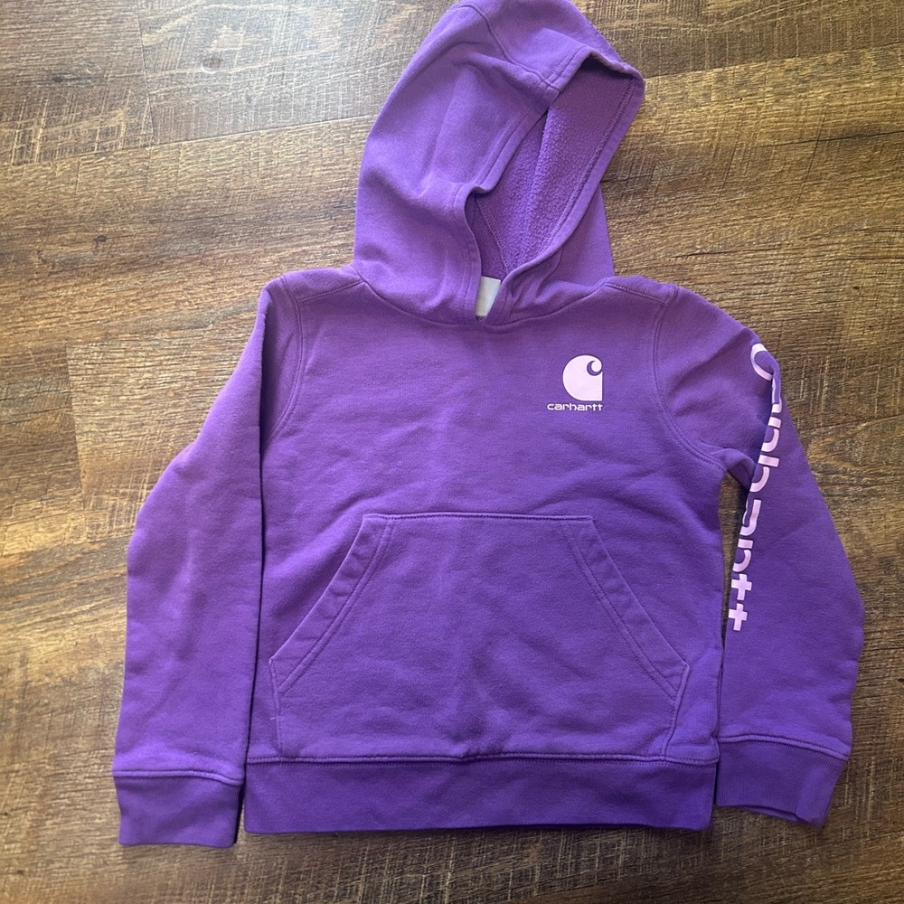 Carhartt Kids Purple Logo Hoodie